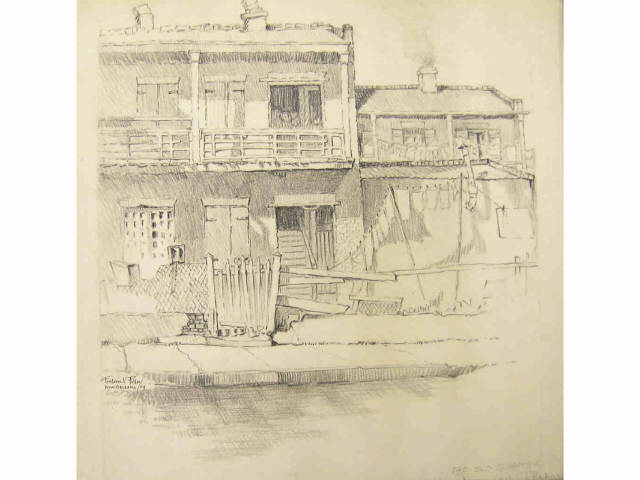 Appraisal: Frederick Polley x Pencil sketch signed lower left ' The