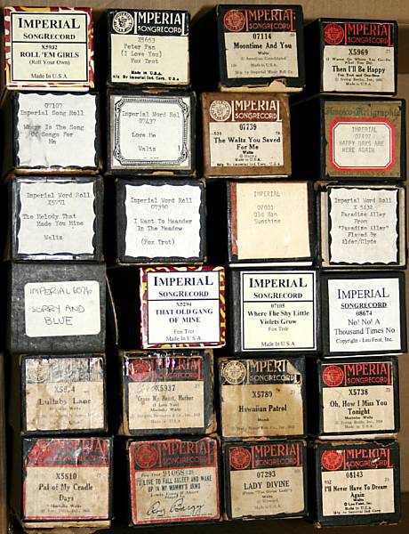 Appraisal: A collection of Duo Art and Imperial piano rolls approximately