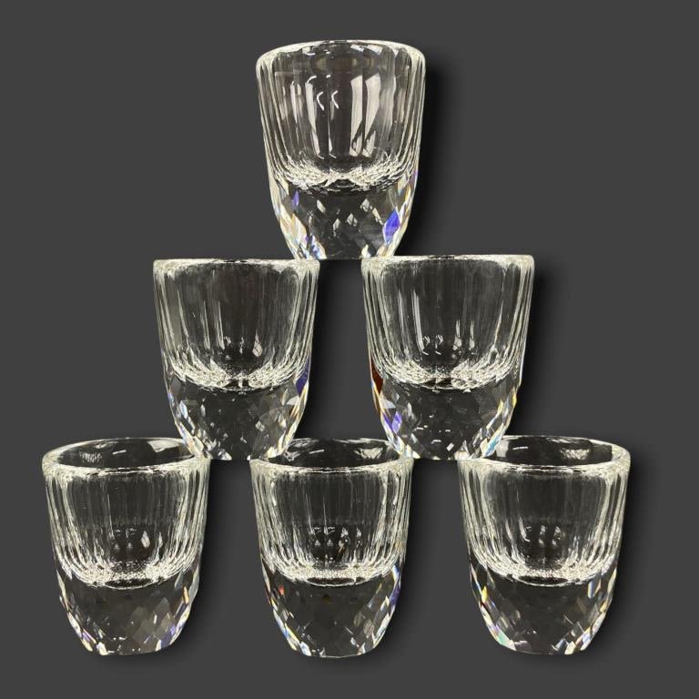 Appraisal: Swarovski Crystal Shot Glasses W BoxGlasses are all in good