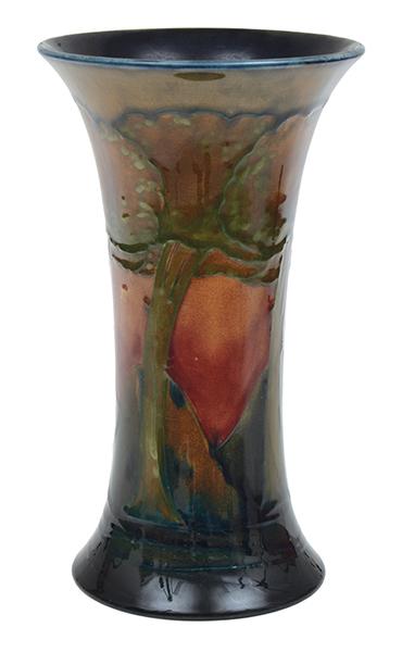 Appraisal: A WILLIAM MOORCROFT EVENTIDE TRUMPET VASE CIRCA impressed Moorcroft Made