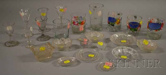 Appraisal: Group of Mostly th Century Blown Glass and Pressed Lacey