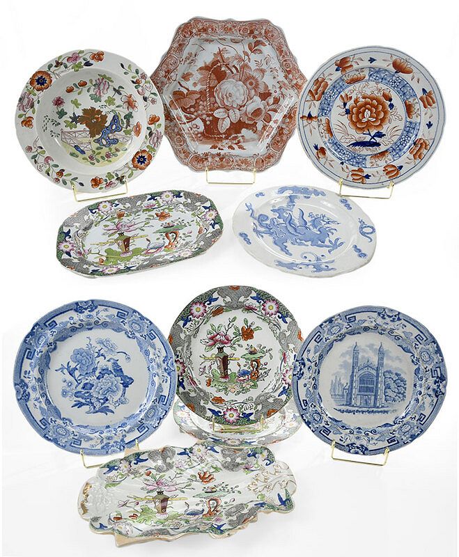 Appraisal: Assembled Set of Mason's Ironstone Pieces British th century four