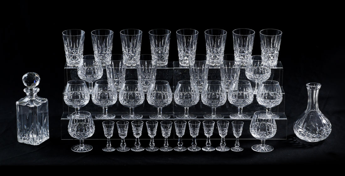 Appraisal: COLLECTION OF WATERFORD KYLEMORE CRYSTAL STEMS MORE Approx pieces in