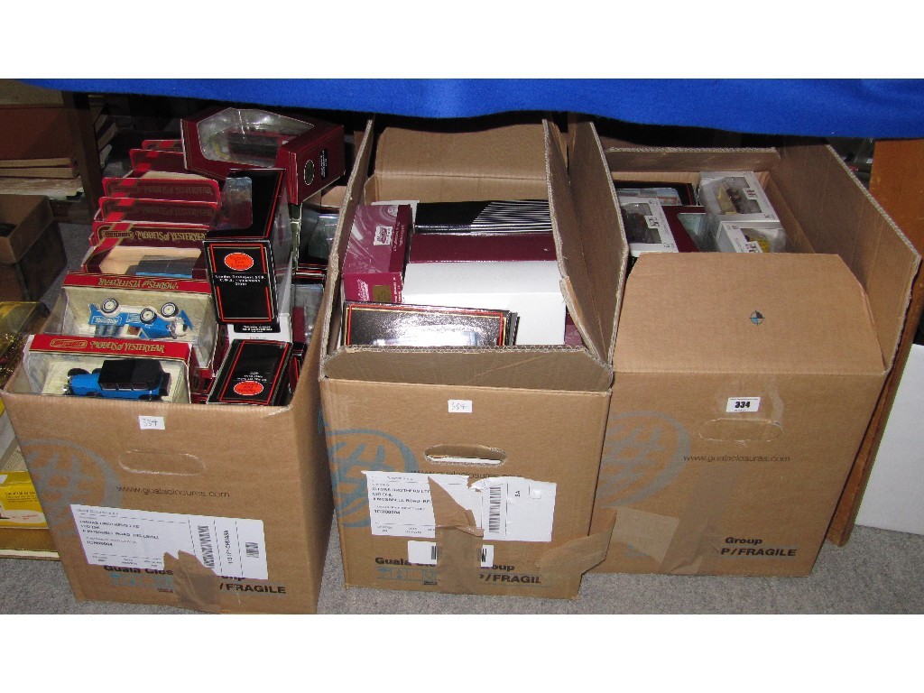 Appraisal: Lot comprising approx assorted boxed model vehicles in three boxes