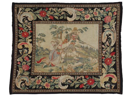 Appraisal: Sale Lot A Continental Tapestry Wall Hanging th century depicting