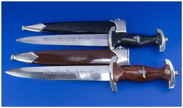 Appraisal: Two World War II German Daggers Probable reproductions