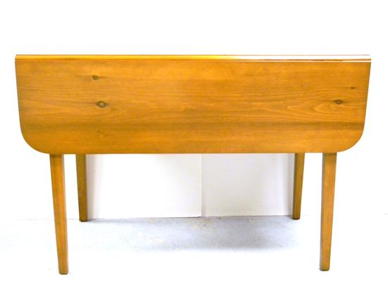 Appraisal: Pinetop drop leaf pembroke table tapered legs minor wear to