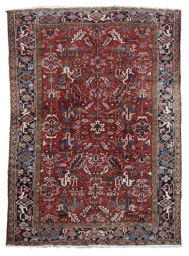 Appraisal: Heriz Carpet Persian late th century typical devic