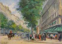 Appraisal: Charles Blondin French th Century Boulevard Haussmann Oil on canvas