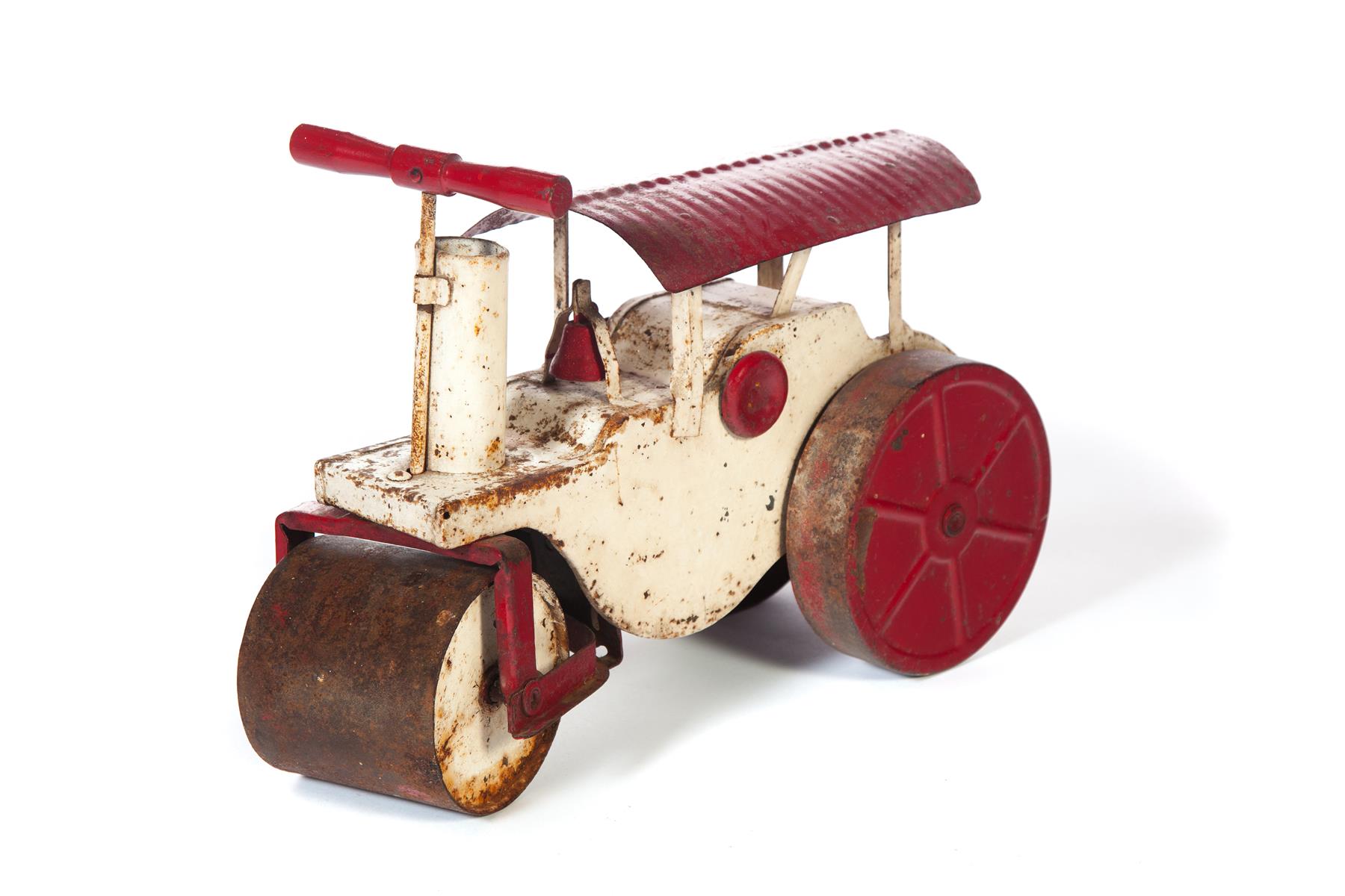 Appraisal: PAINTED STEAMROLLER CHILD'S RIDING TOY American st half- th century