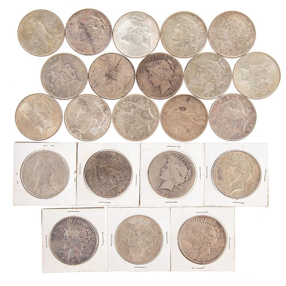 Appraisal: Peace Dollars AG VG F -VF XF XF AU -S