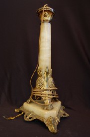 Appraisal: THC MARBLE GILT METAL LAMP BASE