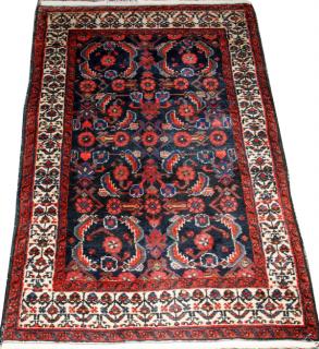 Appraisal: IRANIAN HAMADAN HAND WOVEN WOOL RUG W ' '' L