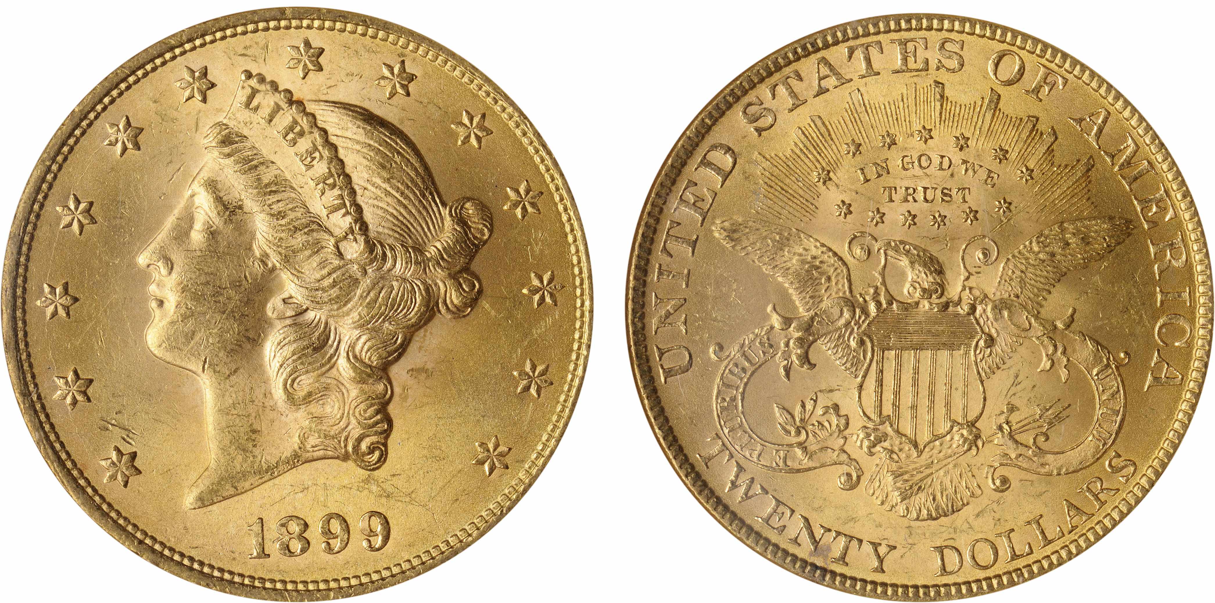 Appraisal: MS NGC Original surfaces exhibit dominant green-gold color that lightens