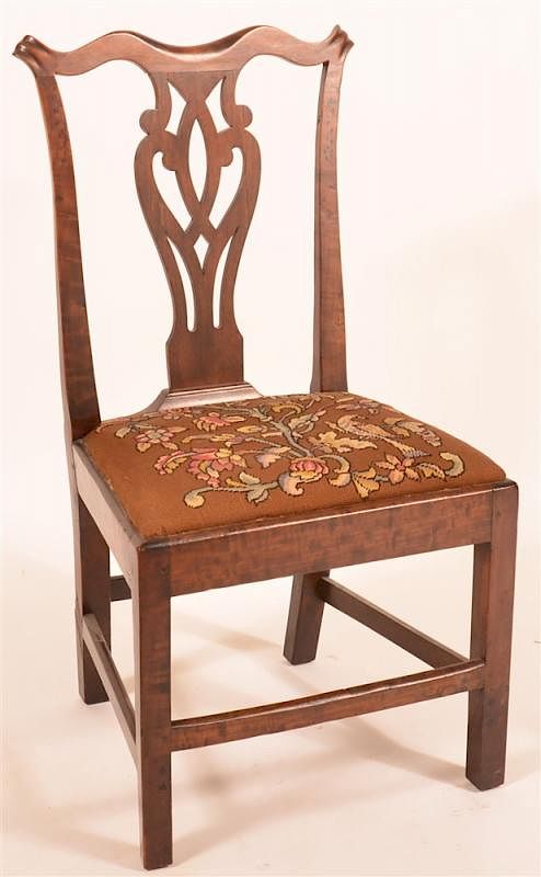 Appraisal: Pennsylvania Chippendale Walnut Side Chair Pennsylvania Chippendale Walnut Side Chair