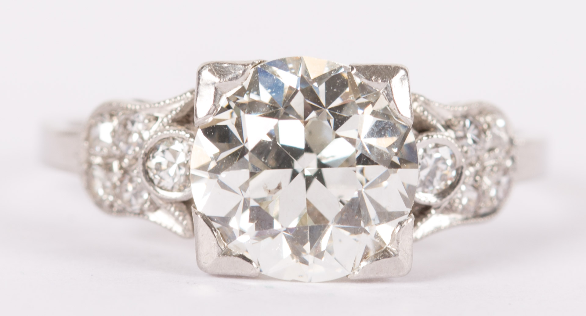 Appraisal: A ct Diamond Ring in Platinum diamond ring in platinum