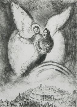 Appraisal: Marc Chagall Russian French - The Heavens Take Pity on