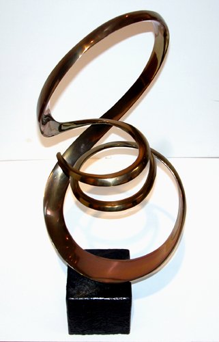 Appraisal: A sinuous spiral form Artist Bennet Tom Title Intersecting Forms