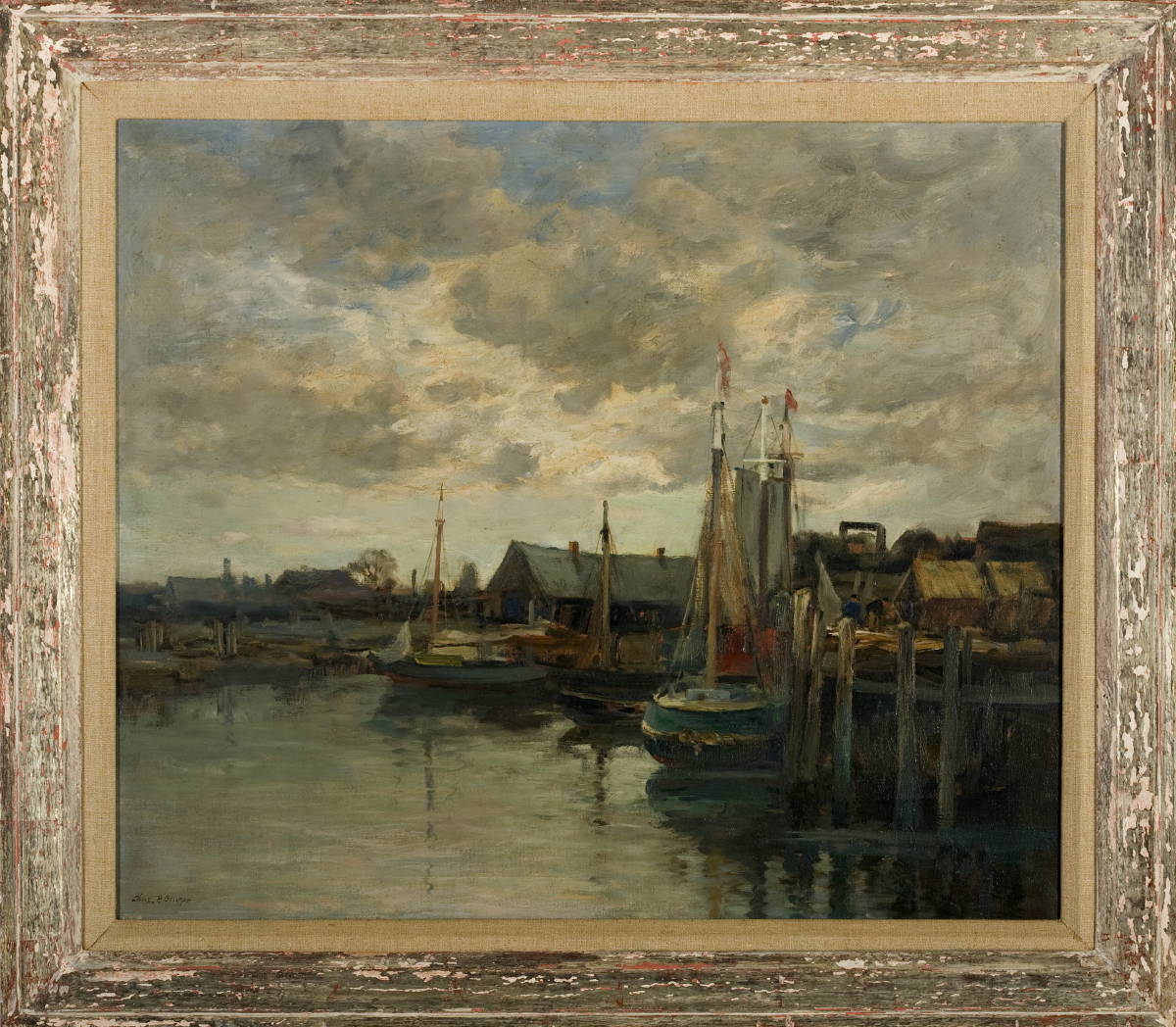 Appraisal: CHARLES P GRUPPE AMERICAN - UNDER SEPTEMBER SKIES GLOUCESTER HARBOR