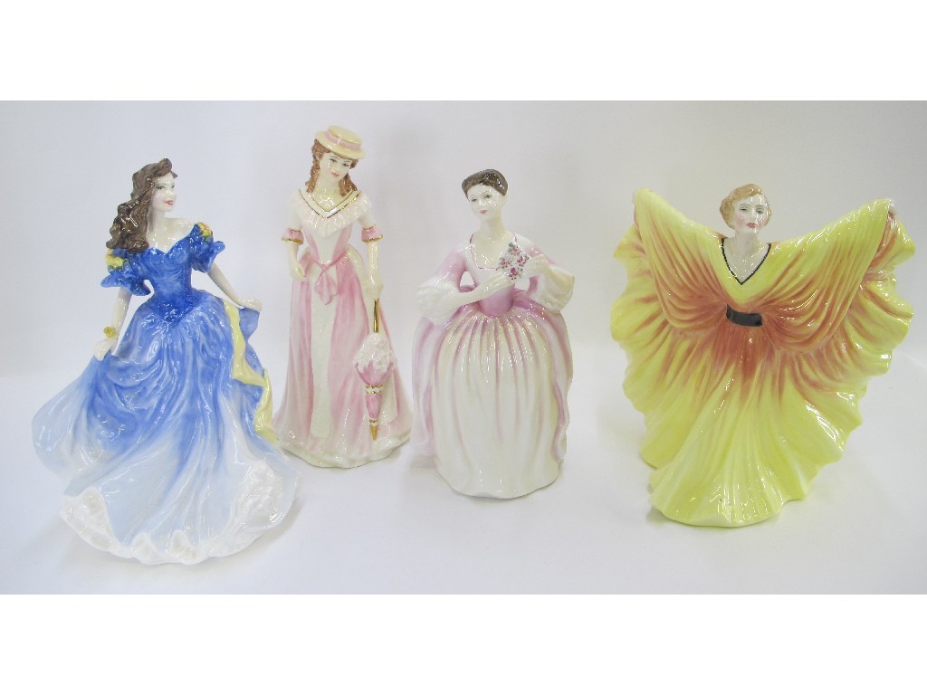 Appraisal: Four Royal Doulton figures 'Rebecca' HN Jane HN Eleanor HN