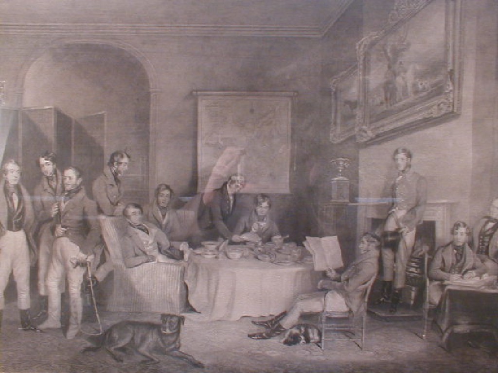 Appraisal: F Grant Subject The Melton Breakfast Medium Steel engraving on