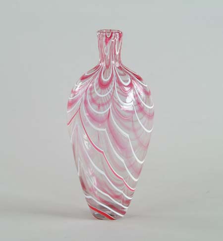 Appraisal: BLOWN NAILSEA FLASK This lovely early blown flat flask with