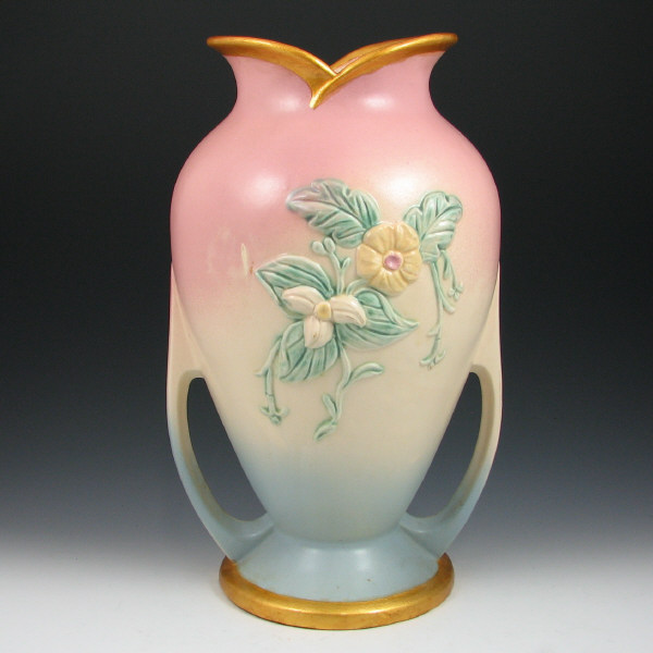 Appraisal: Hull Wildflower W- - Vase Wildflower floor vase in pink