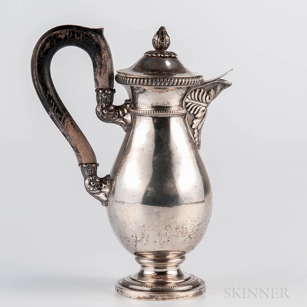 Appraisal: Continental Silver Coffeepot Continental Silver Coffeepot Austria-Hungary c maker's mark