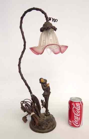 Appraisal: Mid Century figural J B Hirst Francoise jester lamp ''