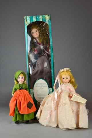 Appraisal: ASSORTED COLLECTOR DOLLSIncluding one Silvestri porcelain collectible doll '' H