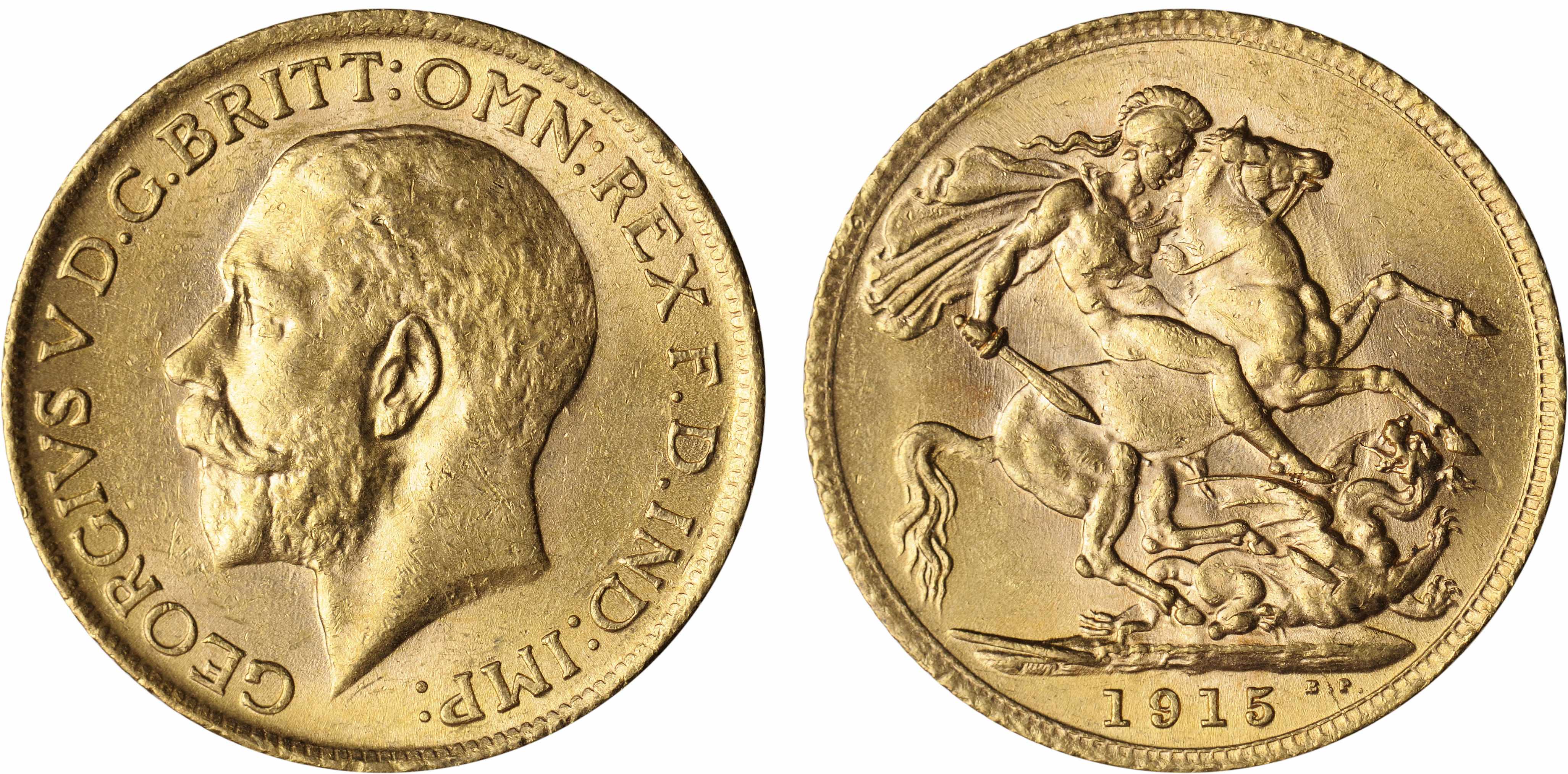 Appraisal: Great Britain George V Sovereign KM- Rich golden color and