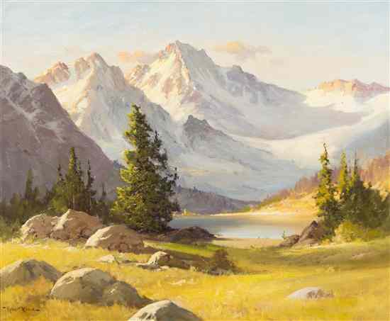 Appraisal: Robert William Wood American British - Mountain Glory oil on