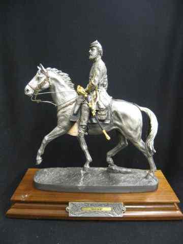 Appraisal: Chilmark Civil War Pewter Figurine ''Old Jack'' Stonewall Jackson on