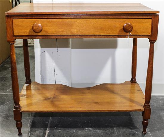 Appraisal: Sale Lot An American Oak Work Table th century having