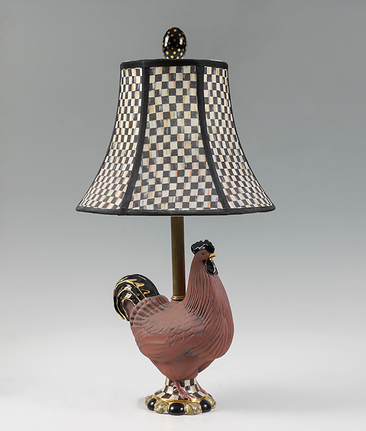 Appraisal: MACKENZIE-CHILDS ROOSTER TABLE LAMP From the Mackenzie-Childs website ''With a