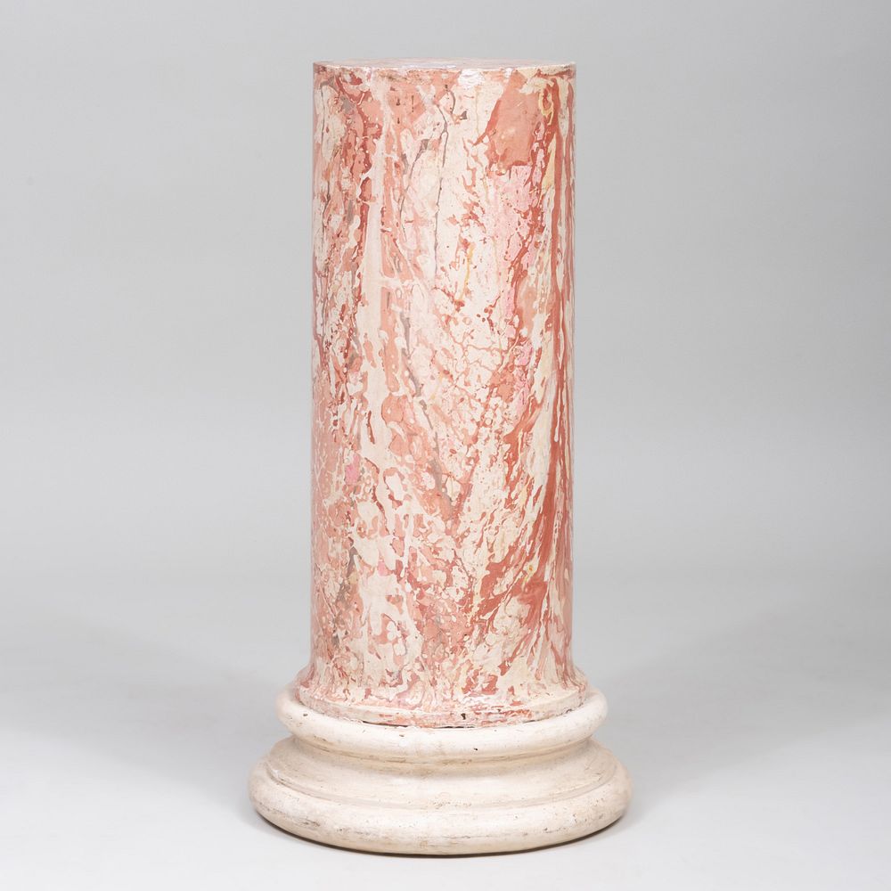 Appraisal: Italian Scagliola and Plaster Column x in Property from a