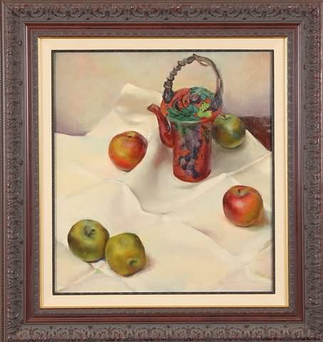 Appraisal: Still life with fruit oil on canvas x signed verso