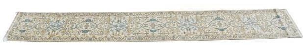 Appraisal: Hand-tied Persian Oushak runner approx ' l ' w