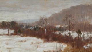 Appraisal: Clark Greenwood Voorhees - Snow in Lenox Mass signed C