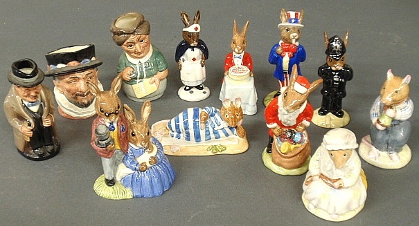 Appraisal: - Twelve Royal Doulton figures including Bunny King h -