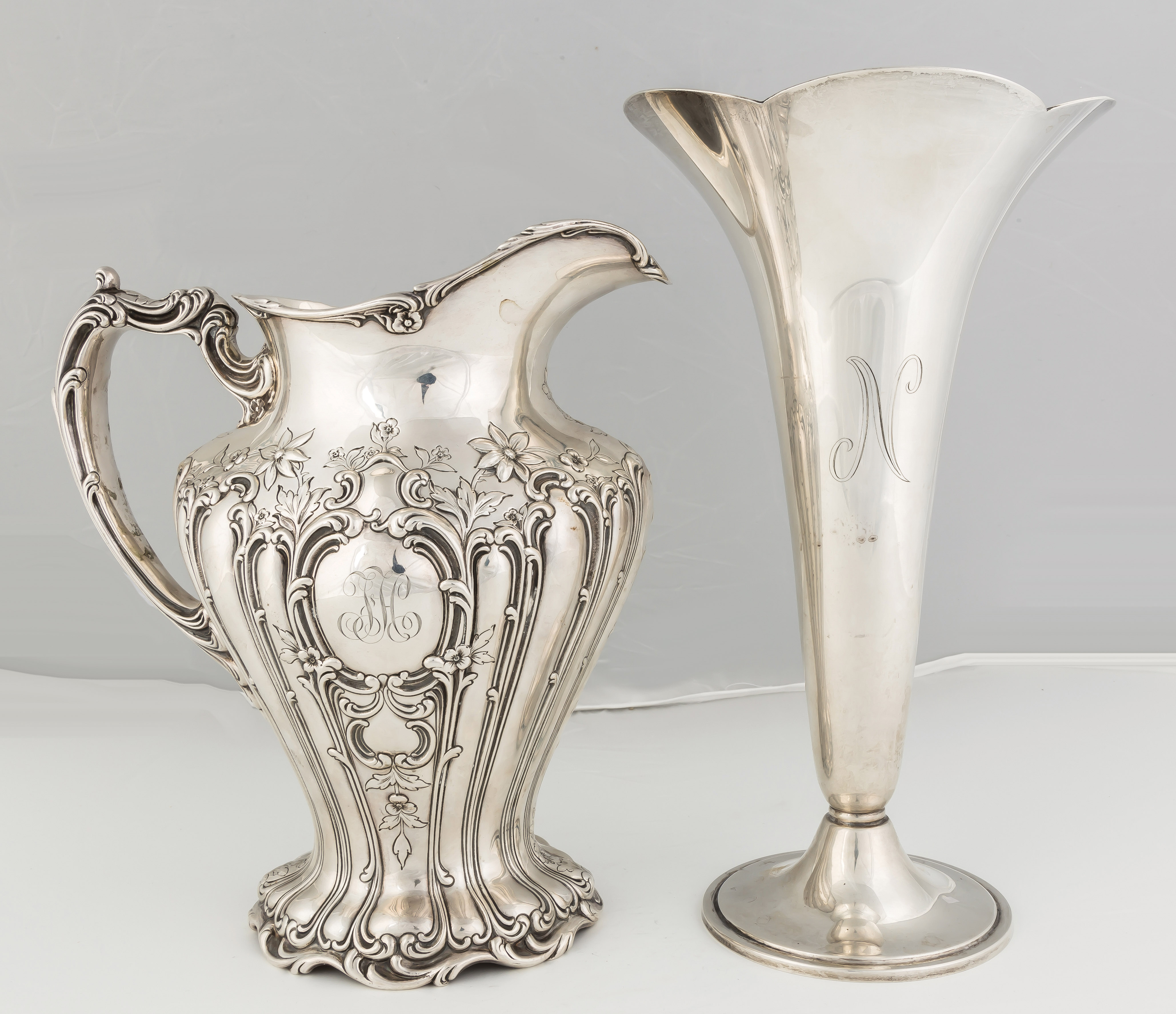 Appraisal: Gorham Chantilly Sterling Silver Water Pitcher Monogrammed ozt