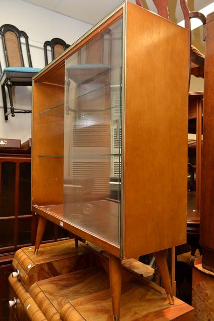 Appraisal: A 'S DISPLAY CABINET WITH GLAZED SHELVES A 'S DISPLAY