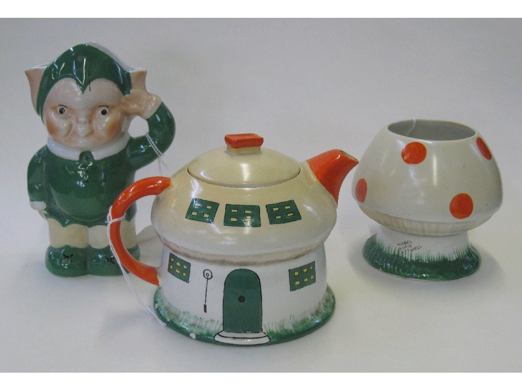 Appraisal: Shelly Mabel Lucie Atwell Boo Boo three piece teaset comprising