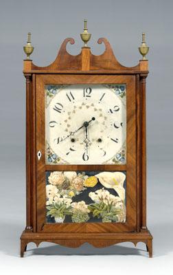 Appraisal: Seth Thomas pillar and scroll clock mahogany interior with original