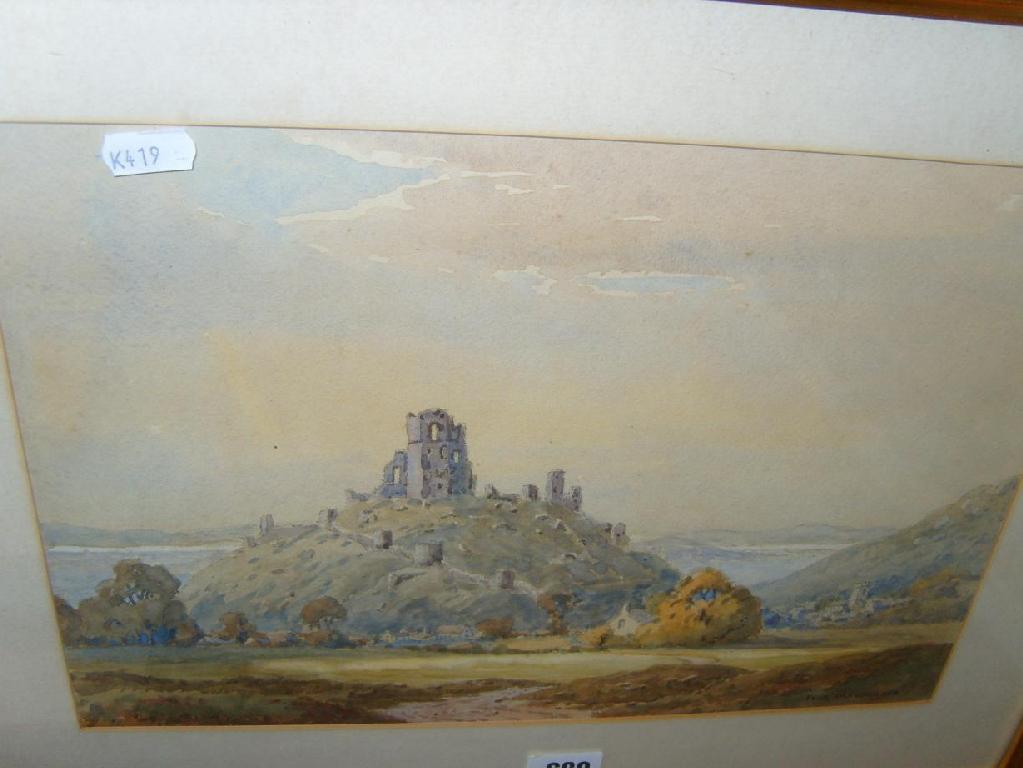 Appraisal: A watercolour by Ivor Mackenzie of Corfe Castle signed bottom