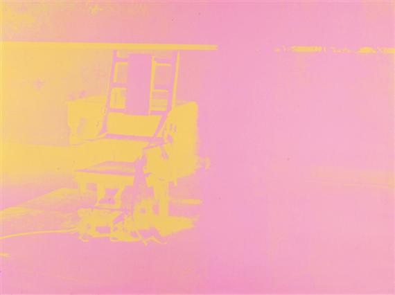 Appraisal: WARHOL ANDY - Electric chair Silk screen Pink version Edition