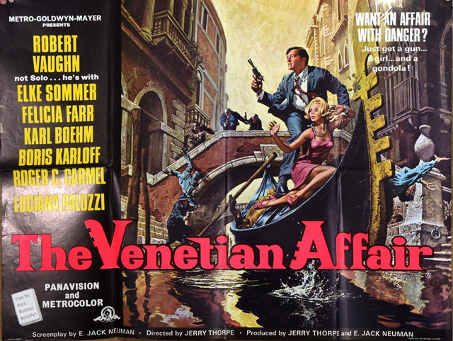 Appraisal: THE VENETIAN AFFAIR MGM drama starring Robert Vaughn British quad