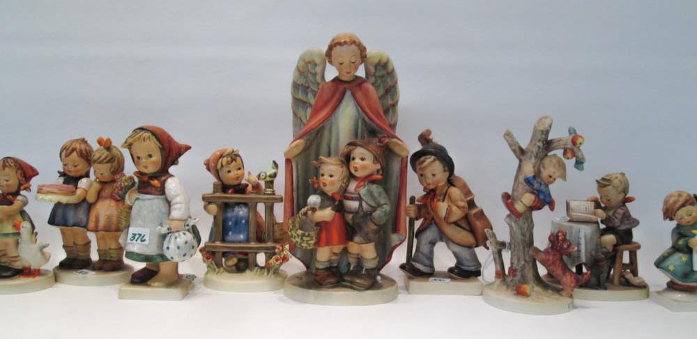 Appraisal: THIRTY HUMMEL PORCELAIN FIGURINES with trademarks from to present TM-