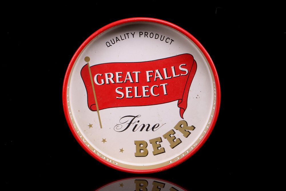 Appraisal: Montana Great Falls Select Fine Beer Tray Featured in this