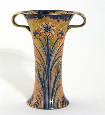 Appraisal: Alhambra' a Macintyre Pottery vase designed by William Moorcroft twin-handled